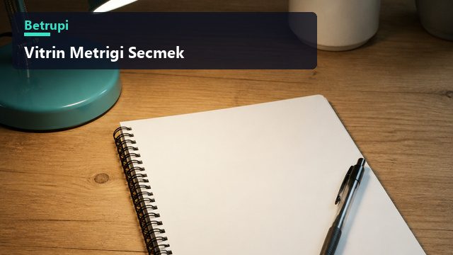Profil üstündeki üç metrik alanının seçim ekranını gösteren vitrin metriği yazısı görseli