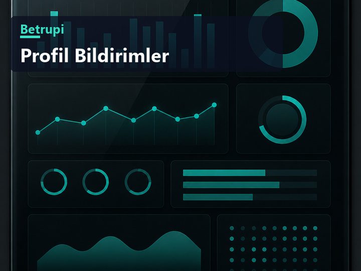 BetRupi bildirim tercihleri ekranında beş başlığın üç kanal sütunuyla birlikte listelendiği tablo görünümü