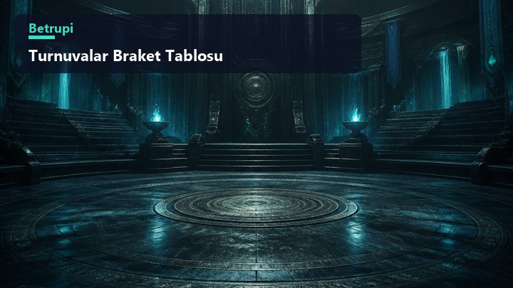 On altı kadrolu eleme tablosunun tur tur daralarak finale ilerlemesini gösteren şema